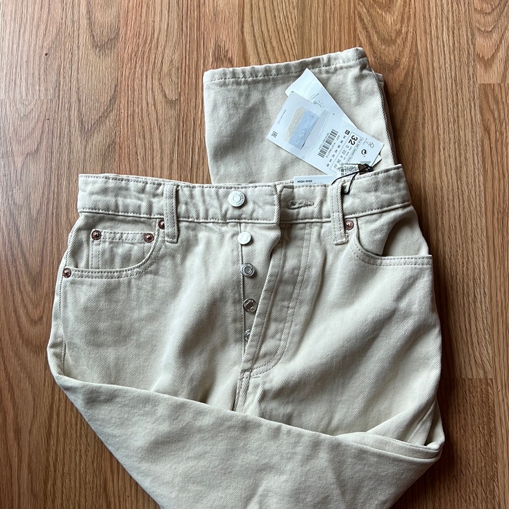 Zara Size 0 Cream Pants